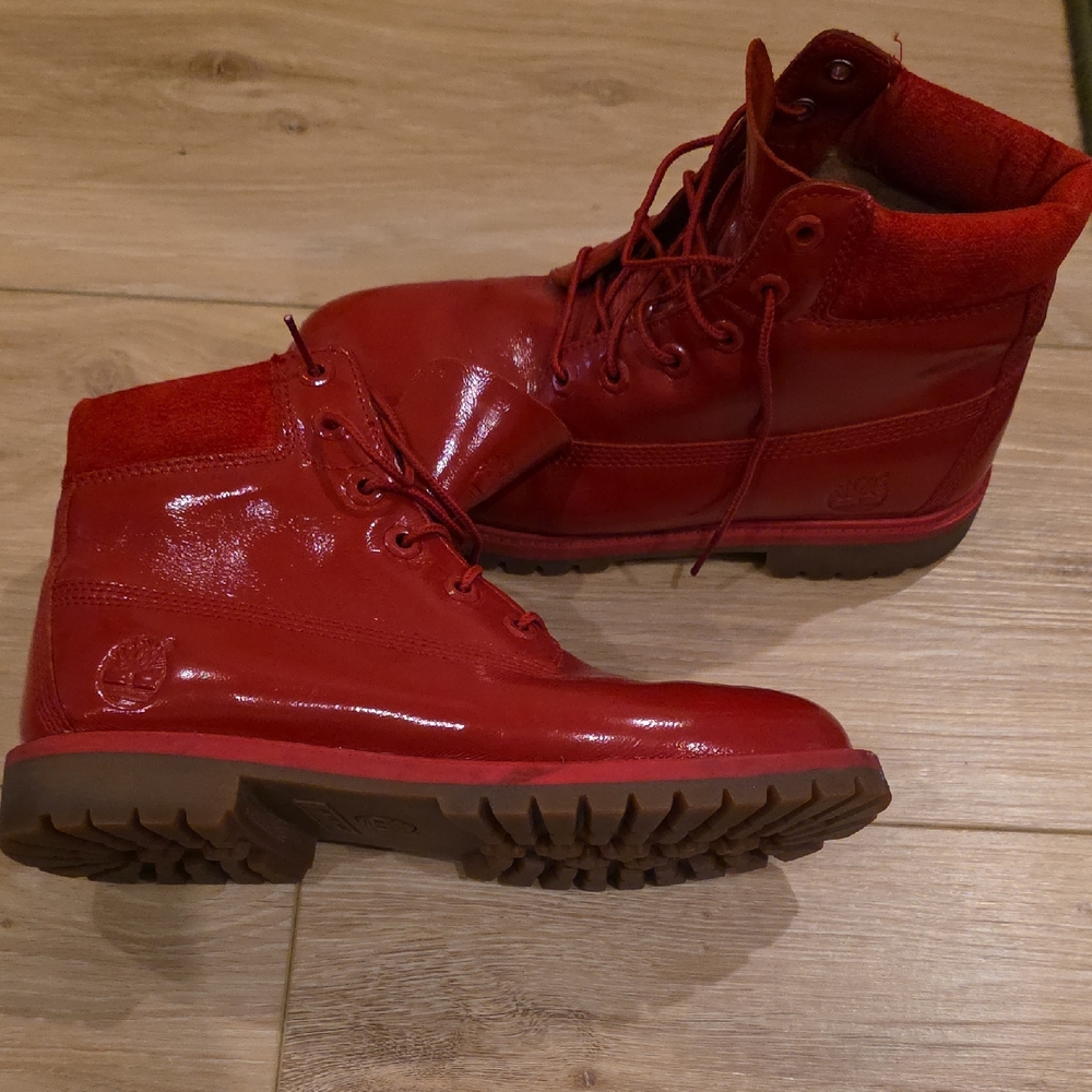 Timberland Red Leather Boots